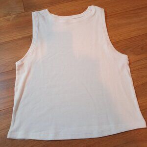 Womens Basic White Tank Top Size XL